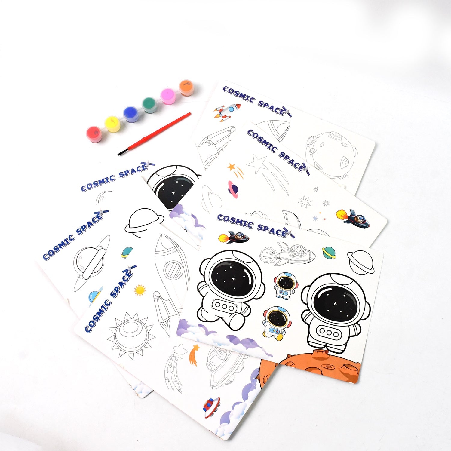 Cosmic Space Theme Kids Painting and Coloring Kit Cosmic Space Theme Kids Painting and Coloring Kit